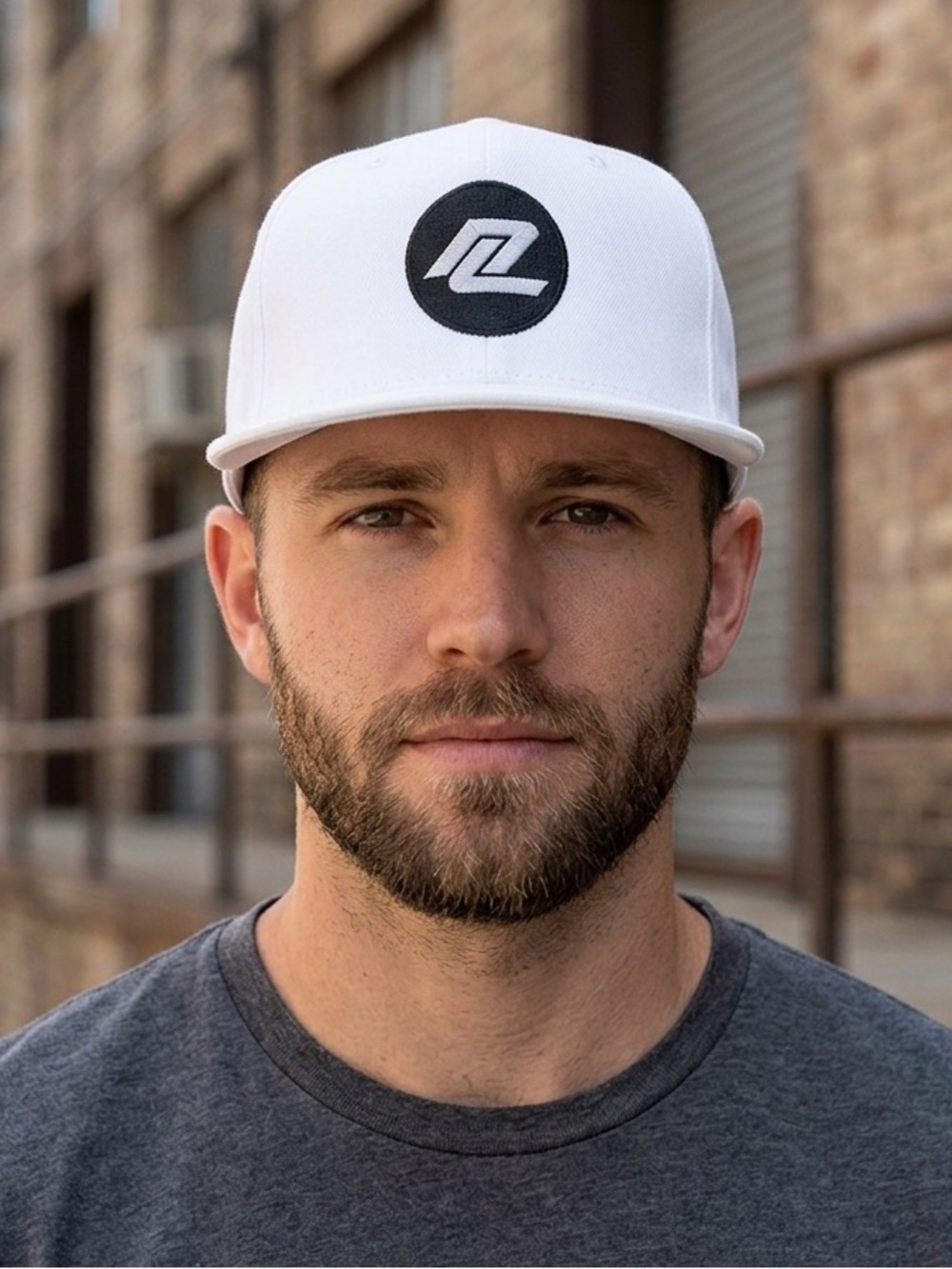 Yupoong 110 Flexfit Tech White Snapback Hat Golf Athleisure Stretch Cap